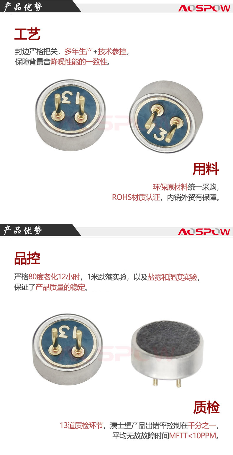 6022吉他拾音器咪頭產品優(yōu)勢