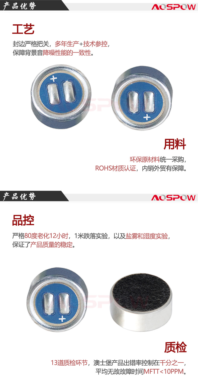 計(jì)噪儀咪頭產(chǎn)品優(yōu)勢(shì)