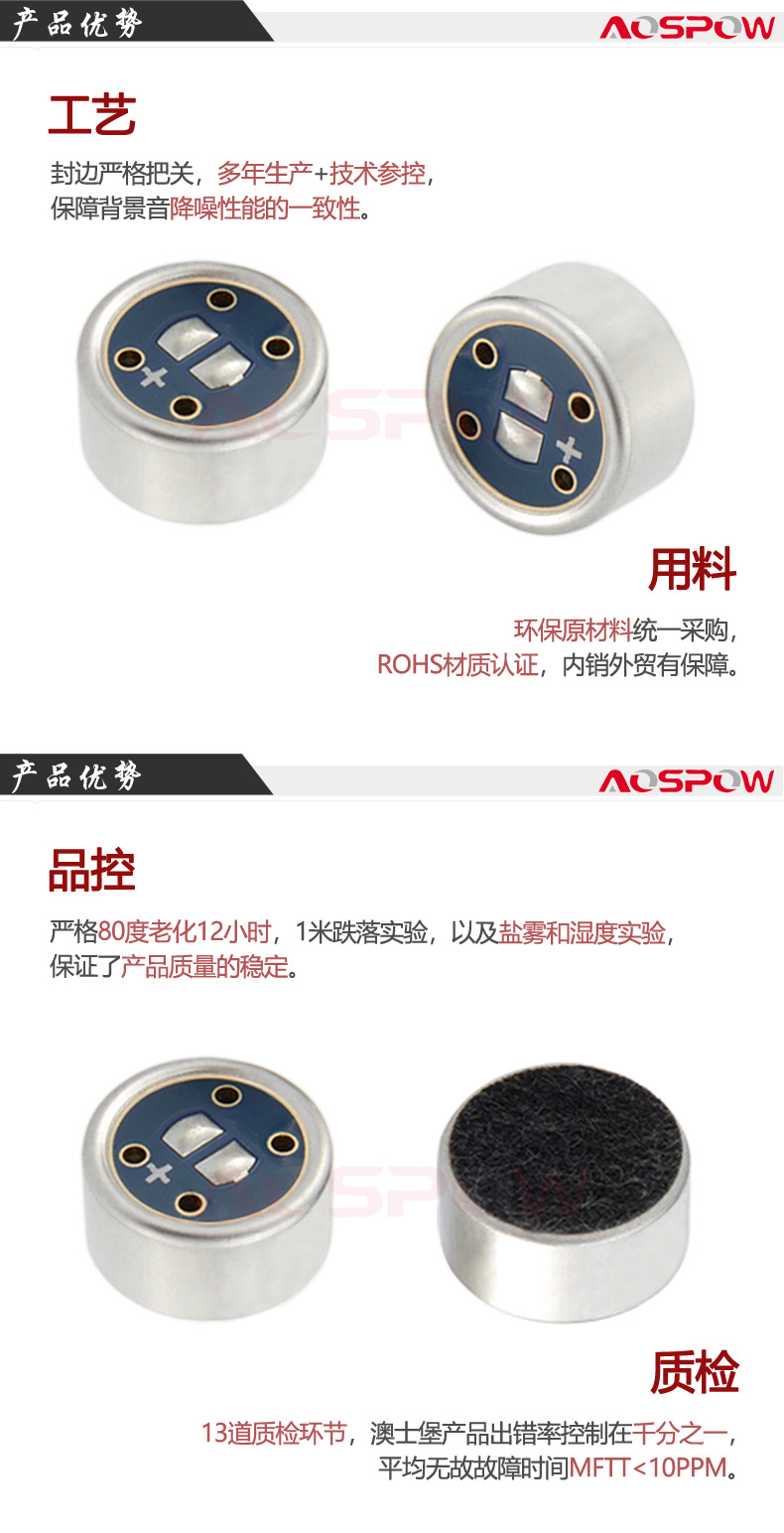 9750鵝頸麥克風咪芯產品優(yōu)勢